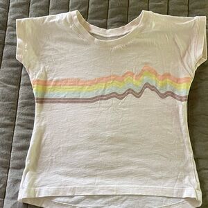 Patagonia W's Ridge Rise Stripe Organic Kids' Pastel Wave Tee